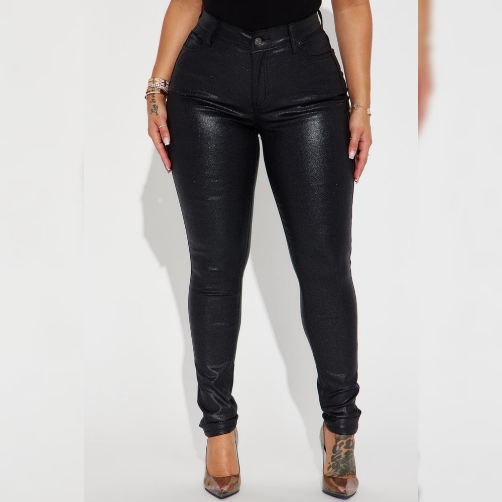 Stretch Faux Leather Pants Size 3x